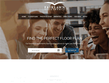 Tablet Screenshot of fairlawnapts.com